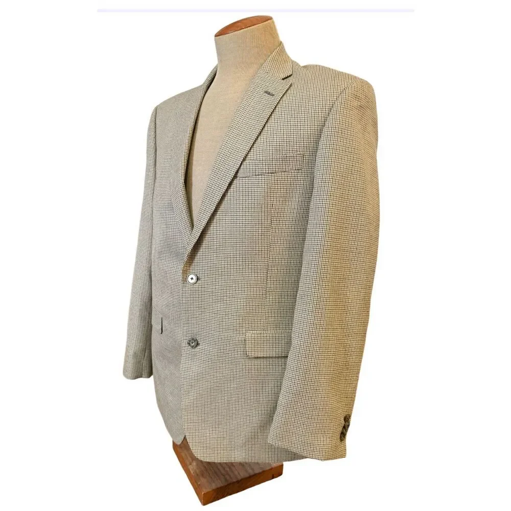 Tommy Hilfiger Micro Houndstooth 2-Button Sport Coat 42R